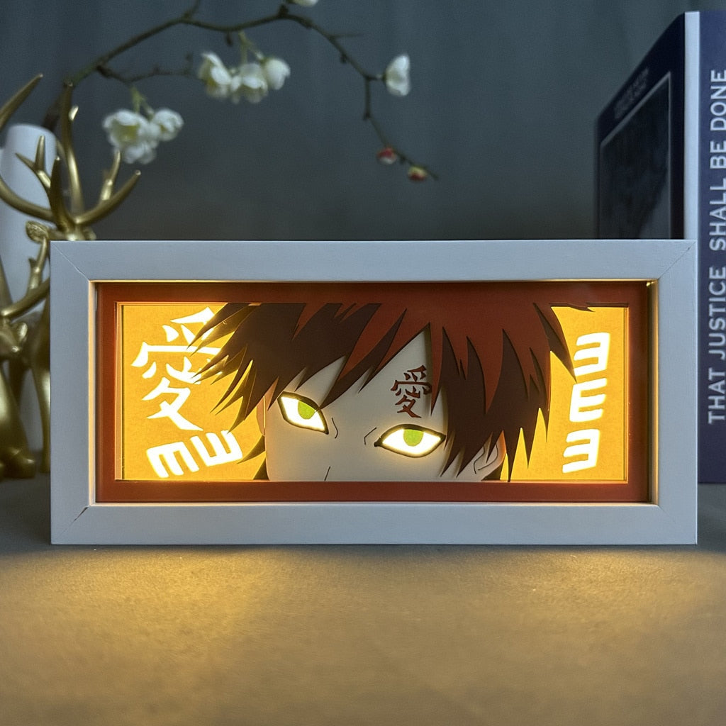 Anime Led Light Box Anime Paper Cut Light Box Handmade Manga Shadow Lamp  Carving Night Light Table Lamp for Room Decor Anime Gift L-21-B