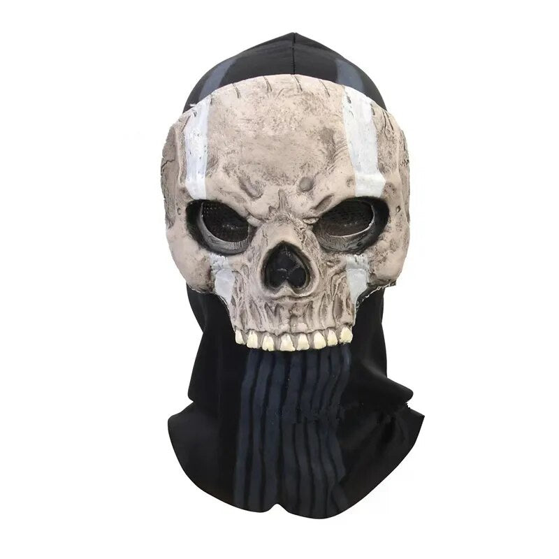 Game Call of Duty Simon Riley Ghost Skull Mask Full Face COD6 Cosplay Rib  fabric